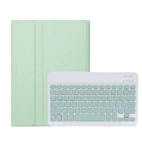 Parallel Deals Ultra Thin Bluetooth Keyboard Leather Tablet Case For Ipad 10.9 2022 With Pen Slot Green Laptop Cases & Bags