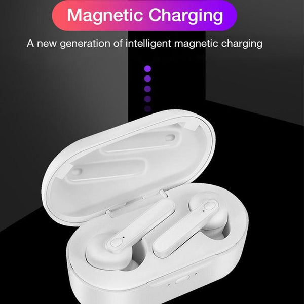 Waterproof Bluetooth Earphones With Magnetic Charging Box 5.0 Green Earbuds