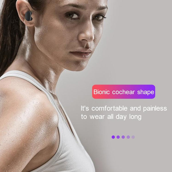 Waterproof Wireless Bluetooth Earphones With Magnetic Charging Box 300Mah Green Earbuds