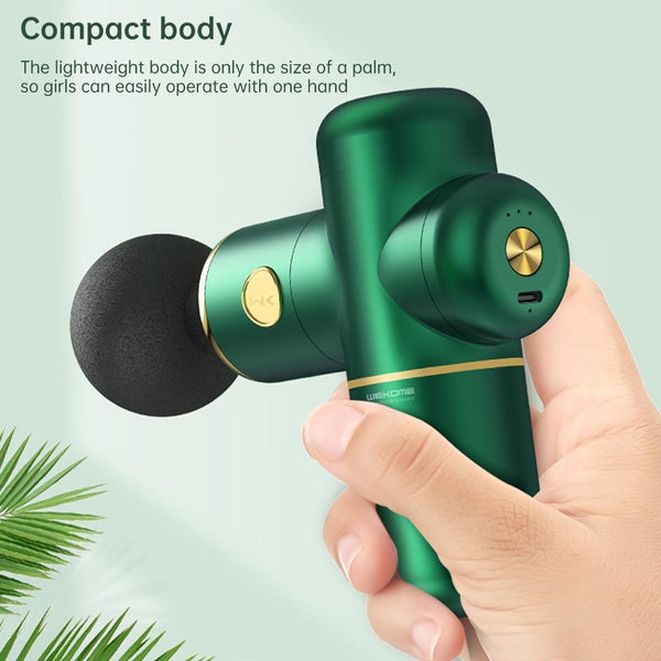 4 Head Muscle Massage Gun For Sports_Green Massagers