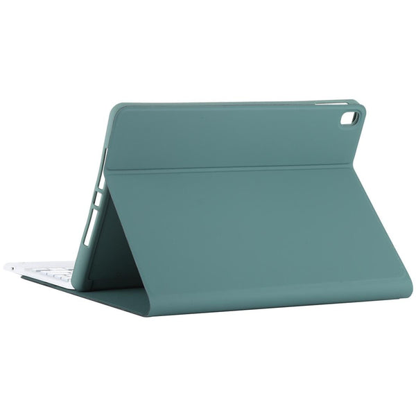 Bluetooth Tablet Case For Ipad 10.2 / Air 2019 With Touch Pad & Backlight Pen Holder Detachable Dark Green Laptop Cases & Bags