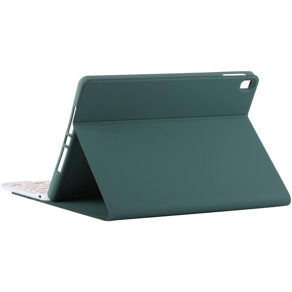 Bluetooth Tablet Case For Ipad Pro 11 With Detachable Microfiber Leather Pen Slot & Holder Dark Green Laptop Cases & Bags