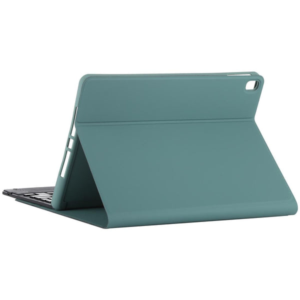 Bluetooth Tablet Case For Ipad 10.2 / Air 2019 With Touch Pad & Backlight Pen Holder Detachable Microfiber Leather Dark Green Laptop Cases & Bags