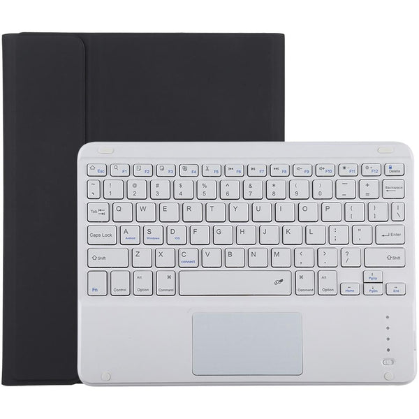 Bluetooth Keyboard & Tablet Case For Ipad 10.2 / Air 2019 Detachable Touch Pad Pen Slot Holder Microfiber Leather Dark Green White Keyboards