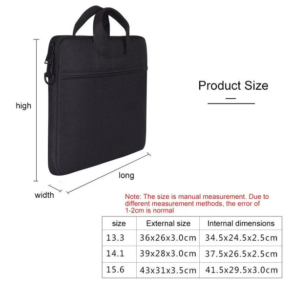 Parallel Deals 13.3 Inch Hidden Portable Strap One Shoulder Handbag Waterproof Oxford Cloth Dark Gray Laptop Cases & Bags
