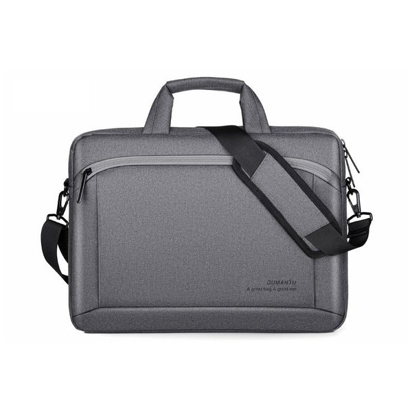 15 Inch Laptop Leather Handbag For Business Briefcase Dark Grey Laptop Cases & Bags