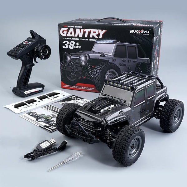 1 16 2.4G Electric 4Wd Off Road Rc Car Toy Dark Gray Remote Controlled Toys