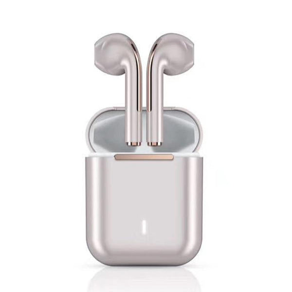 Wireless Binaural Bluetooth Earphones With Charging Box J18 Rose Gold Earbuds