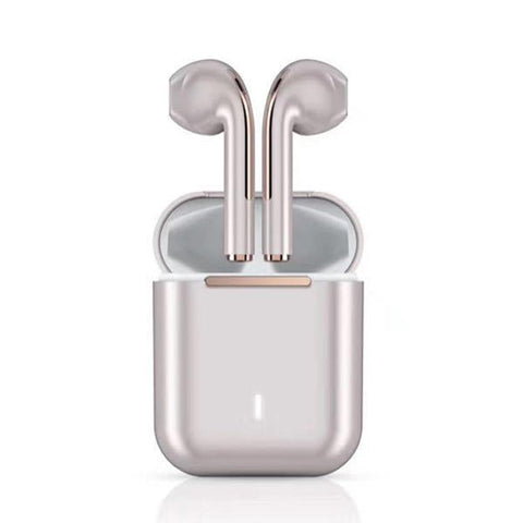 Wireless Binaural Bluetooth Earphones With Charging Box J18 Rose Gold Earbuds