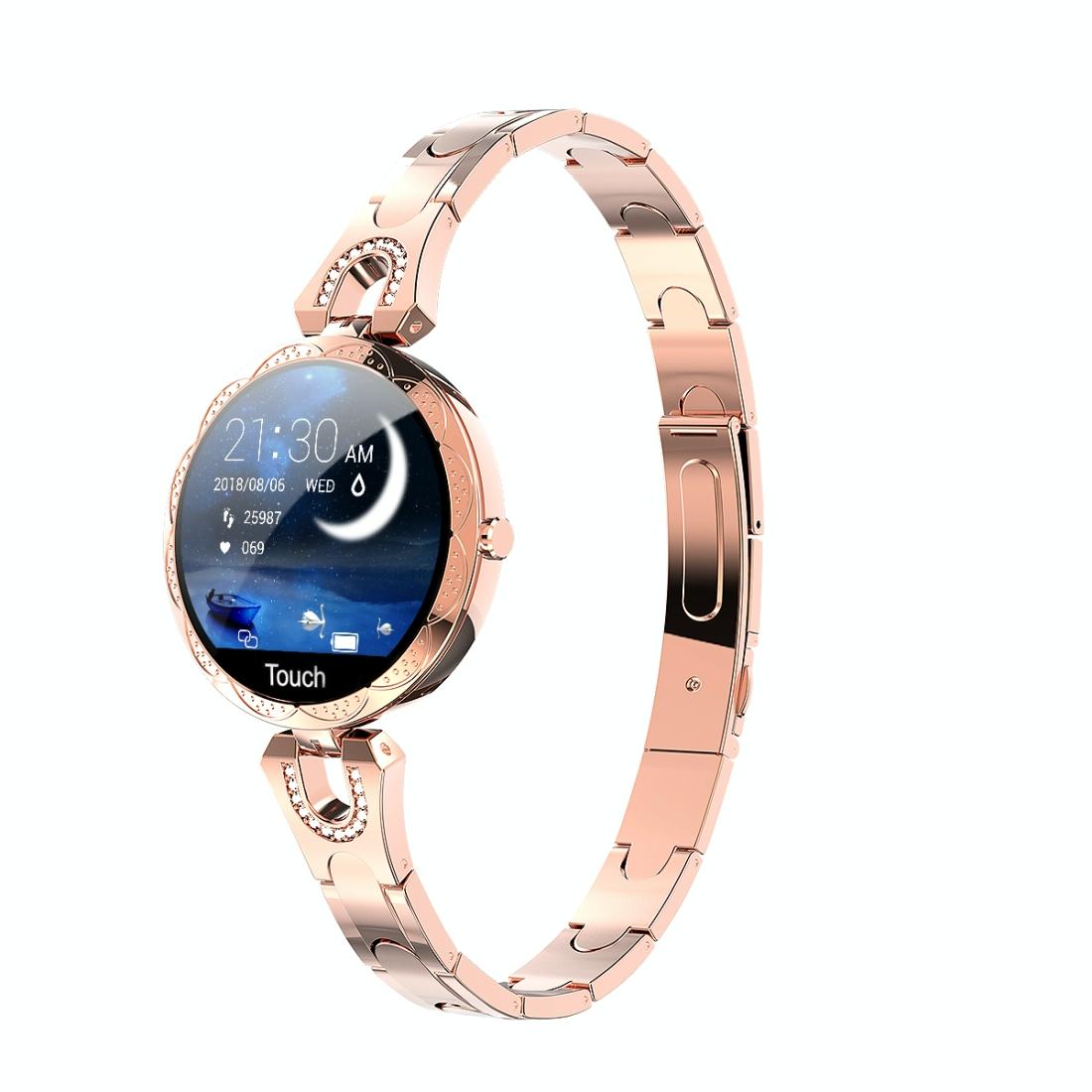 Waterproof Smart Bracelet With Lcd Screen And Heart Rate Monitor Rose Gold Smart Watches