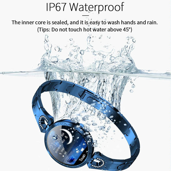 Waterproof Smart Bracelet With Lcd Screen And Heart Rate Monitor Rose Gold Smart Watches
