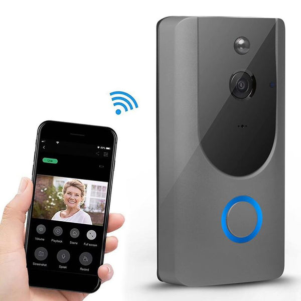 Smart Wifi Video Doorbell With Night Vision Remote Monitoring Smart Doorbells