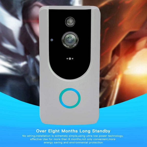 Smart Wifi Video Doorbell With Night Vision Remote Monitoring Smart Doorbells