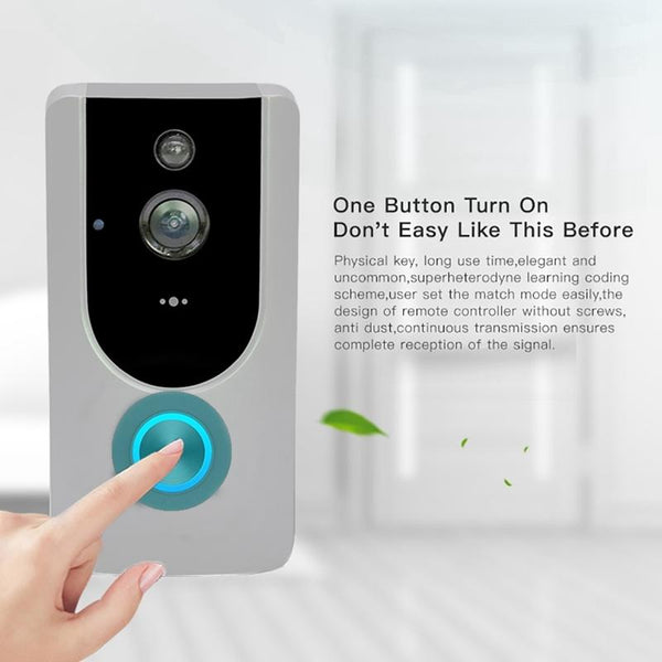 Smart Wifi Video Doorbell With Night Vision Remote Monitoring Smart Doorbells