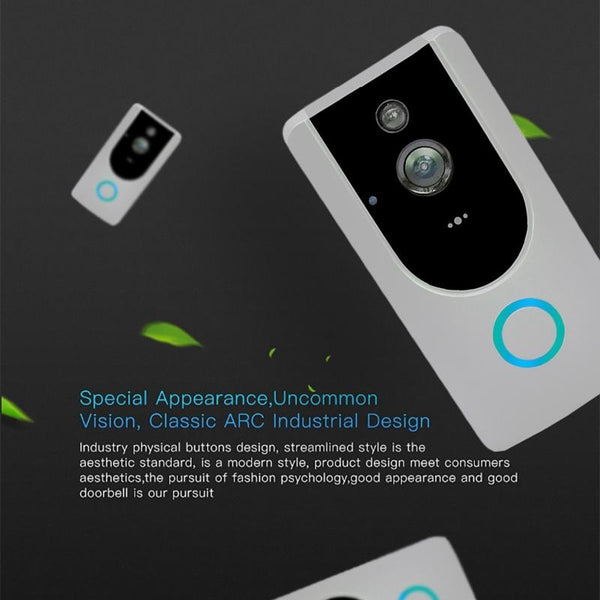 Smart Wifi Video Doorbell With Night Vision Remote Monitoring Smart Doorbells
