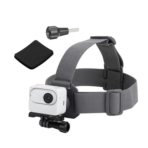 360 Degree Head Strap For Action Cameras_Grey Straps & Hand Grips