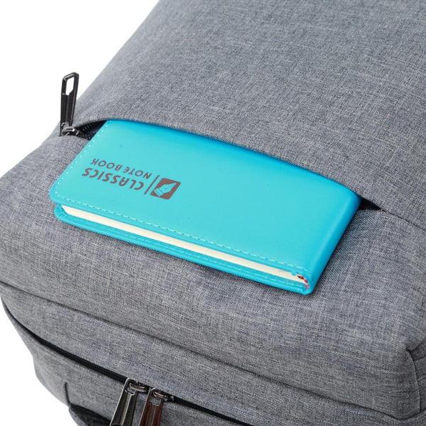 Breathable Casual Backpack For Notebooks And Tablets Large Capacity Grey Laptop Cases & Bags