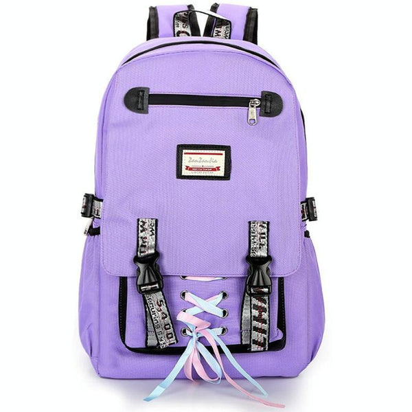Anti Theft Usb Backpack For Sports And Leisure Green Women Backpacks