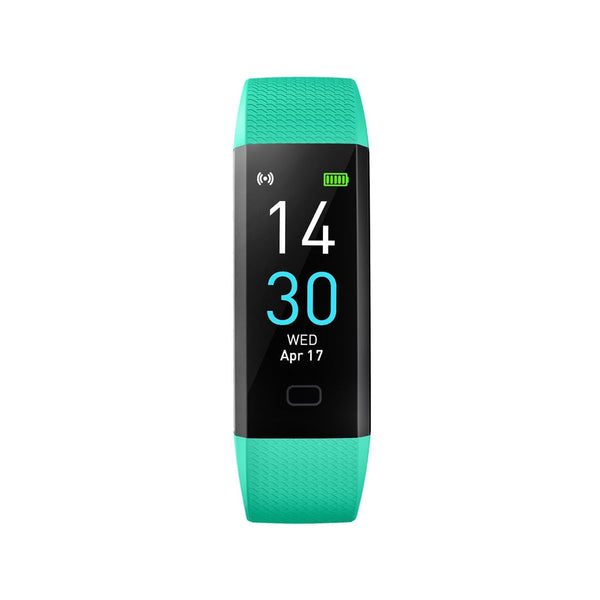Waterproof Fitness Tracker Watch With Heart Rate Monitor In Turquoise Fashion Category Smart Watches
