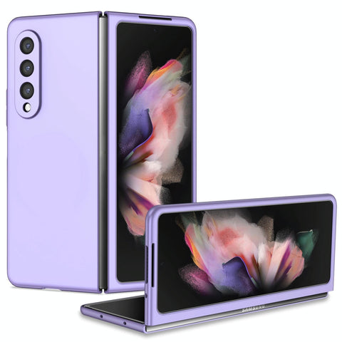 Foldable Armor Phone Case Compact Durable For Samsung Galaxy Z Fold4 5G Purple Other Mobile Accessories