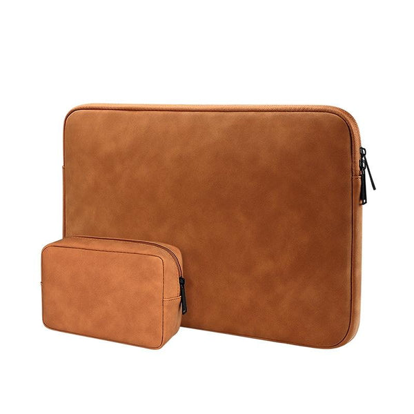Parallel Deals Lightweight Waterproof Lambskin Laptop Sleeve 13.3 Inches Yellow With Bag Laptop Cases & Bags