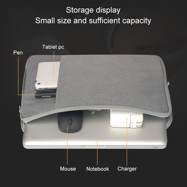 Parallel Deals Denim Business Laptop Liner Bag For Tablets Grey Laptop Cases & Bags