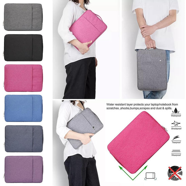 Parallel Universal Denim Laptop Bag For 15.4 Inch Notebooks Fits Macbook Air Pro Portable And Stylish 39.2 X 28.5 2Cm Grey Laptop Cases & Bags