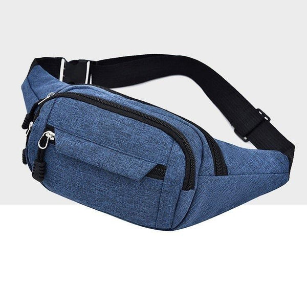 Waterproof Multi Pocket Chest Bag For Sports Grey Bags