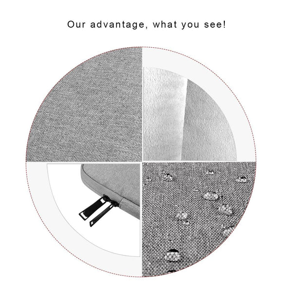 13 Inches Universal 13 Inch Oxford Cloth Laptop Tablet Bag Soft And Wearable Grey Laptop Cases & Bags