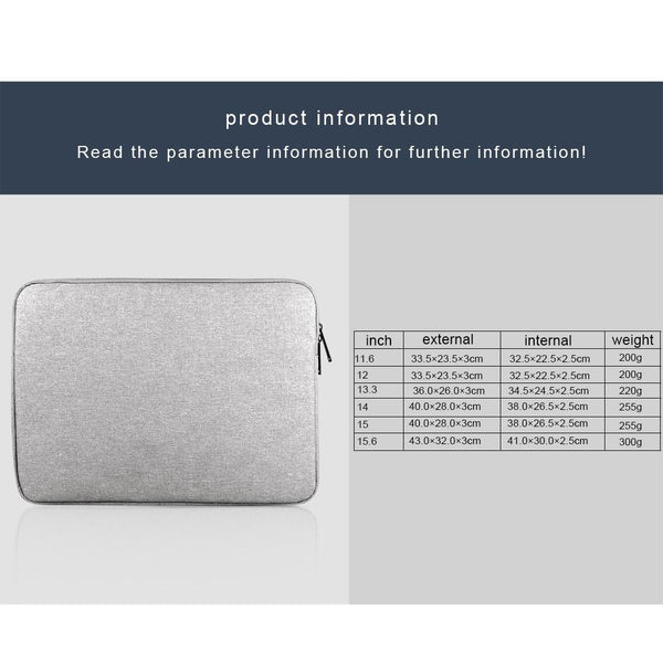 13 Inches Universal 13 Inch Oxford Cloth Laptop Tablet Bag Soft And Wearable Grey Laptop Cases & Bags