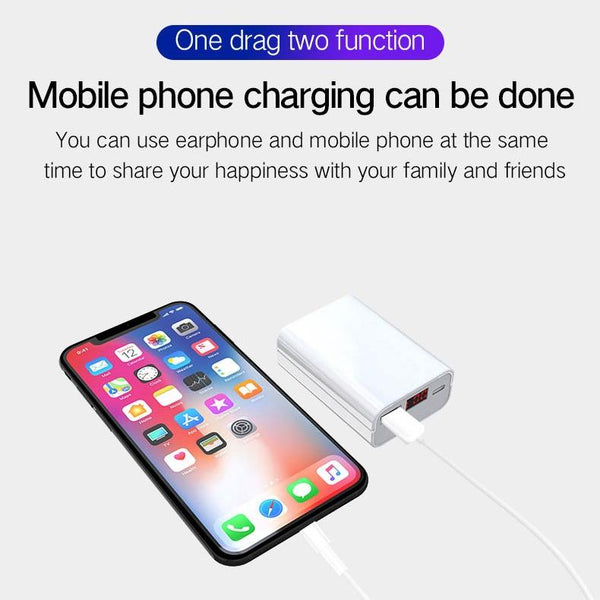 Wireless 3D Stereo Earphones With Bluetooth 5.0 Black Earbuds