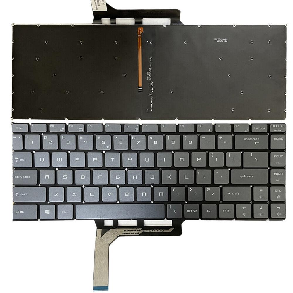 Backlit Laptop Keyboard For Msi Gs65 Series Us Version Grey Other Components & Parts