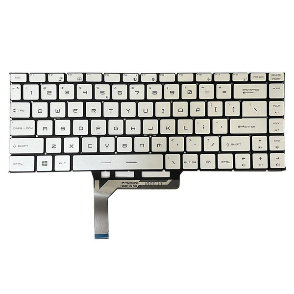 Backlit Laptop Keyboard For Msi Gs65 Series Us Version Grey Other Components & Parts