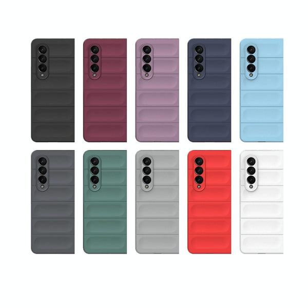 For Samsung Galaxy Z Fold4 5G Foldable Shockproof Phone Case With Magic Shield Slim Design Purple Other Mobile Accessories