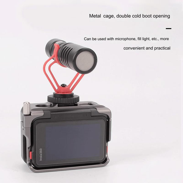 Aluminum Alloy Metal Rabbit Cage For Insta360 Ace Pro Camera Cases Bags & Covers