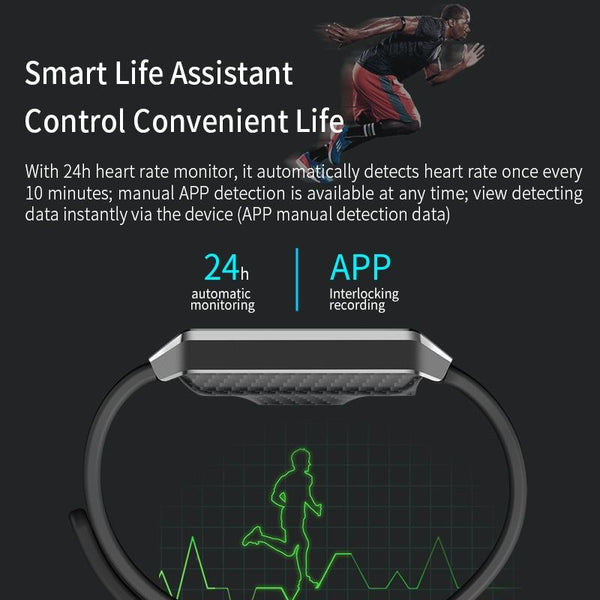 Waterproof Smart Bracelet With Tft Screen 6 Inches Grey Smart Watches