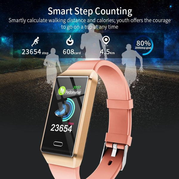 Waterproof Smart Bracelet With Tft Screen 6 Inches Grey Smart Watches