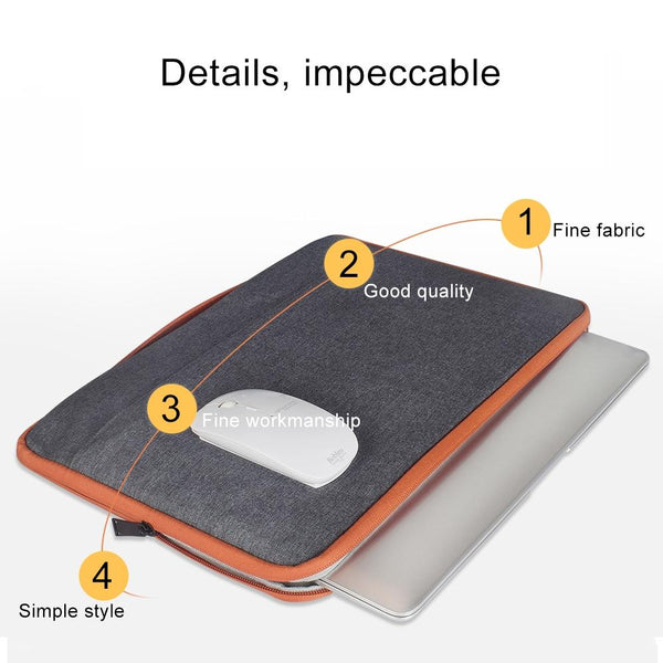 Parallel Stylish Laptop Handbag For Macbook And More Polyester Nylon Grey Laptop Cases & Bags