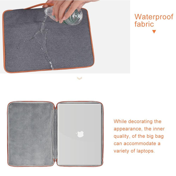 Parallel Stylish Laptop Handbag For Macbook And More Polyester Nylon Grey Laptop Cases & Bags