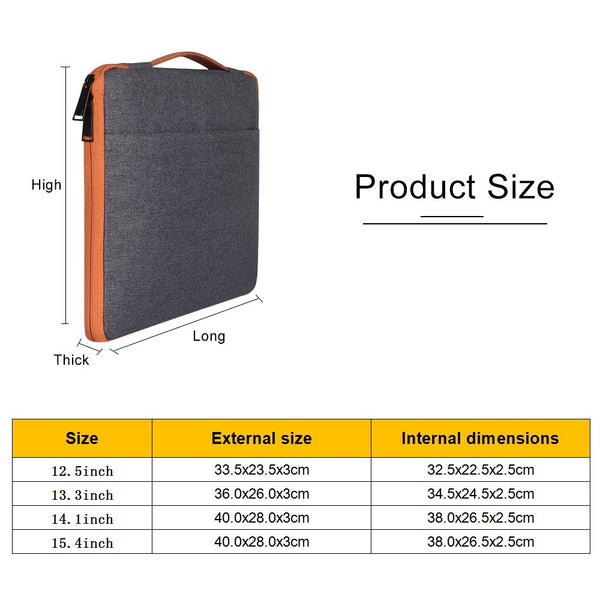 Parallel Stylish Laptop Handbag For Macbook And More Polyester Nylon Grey Laptop Cases & Bags
