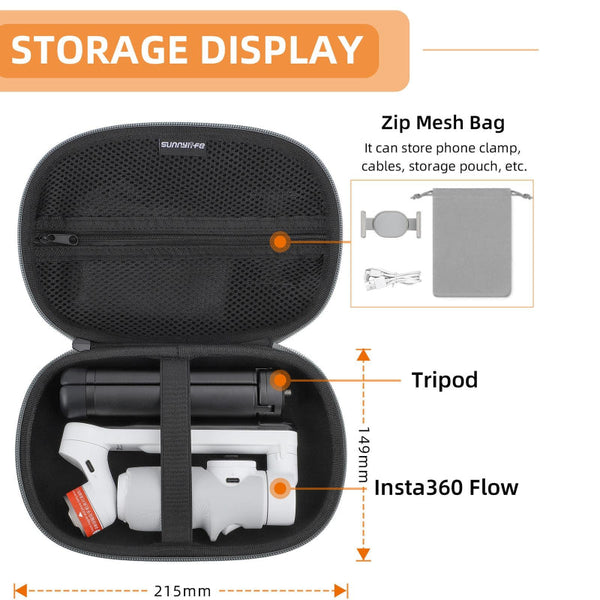 Compact Storage Bag For Insta360 Flow And Feiyu Accessories Camera Cases Bags & Covers
