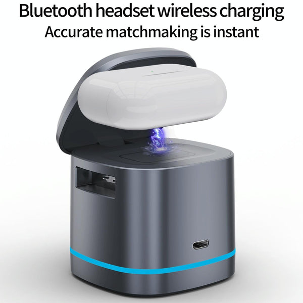 15W 3 In Magnetic Wireless Charger Grey Chargers & Cradles