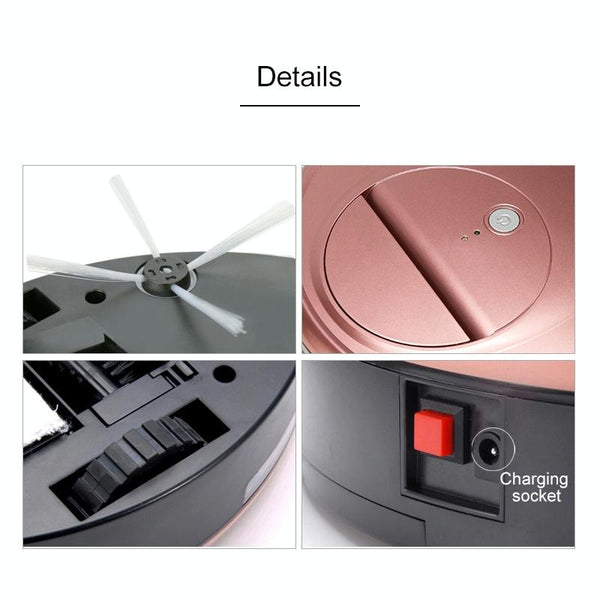 Smart Household Sweeping Machine Cleaner Robot Grey Carpet & Floor Sweepers