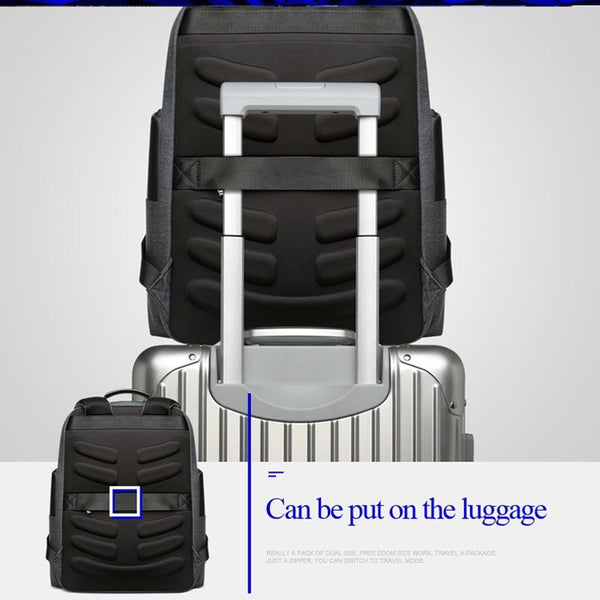 Outdoor Anti Theft Waterproof Shoulder Bag With Usb Port Large Capacity Bags