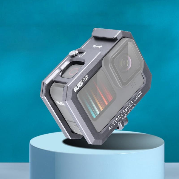 Metal Border Frame Mount For Gopro Hero10 / 9 With Dual Cold Shoes Base Other Camera & Photo Accs