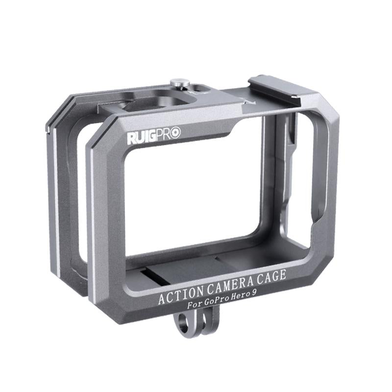 Metal Border Frame Mount For Gopro Hero10 / 9 With Dual Cold Shoes Base Other Camera & Photo Accs