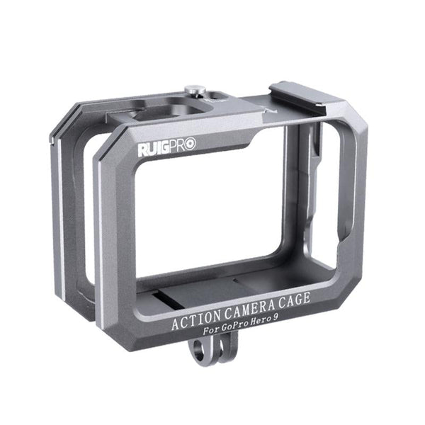 Metal Border Frame Mount For Gopro Hero10 / 9 With Dual Cold Shoes Base Other Camera & Photo Accs