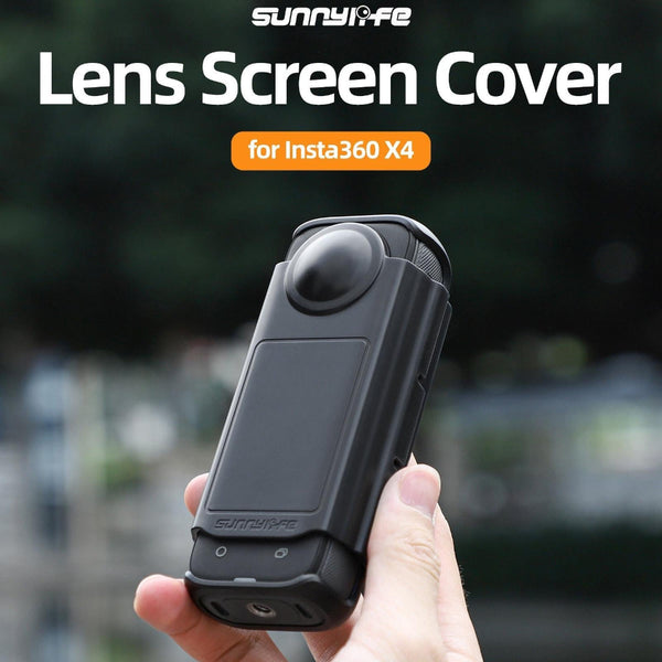 Transparent Black Sunnylife Lens Screen Protector For Insta360 X4 Audio And Video Camera Screen Protectors