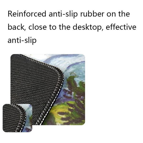 Large Oil Painting Desk Rubber Mlarge Mouse Pad Starry Nightouse Mouse Pads & Wrist Rests