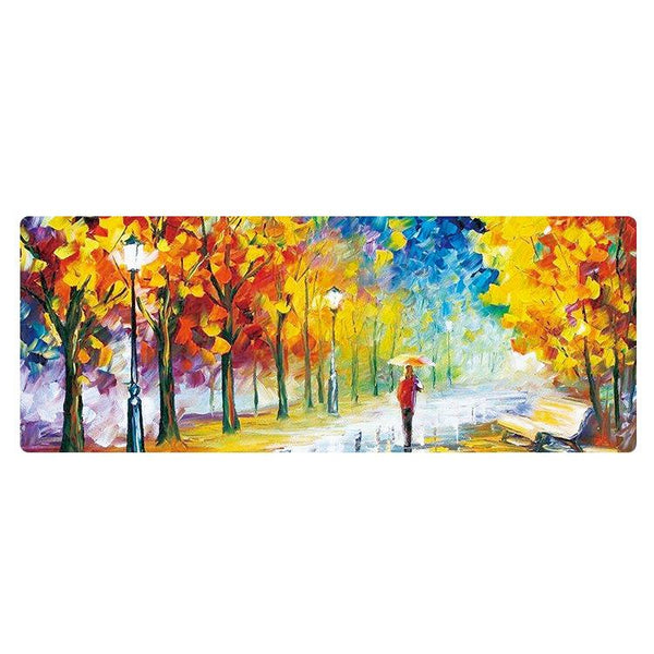 Large Oil Painting Desk Rubber Mlarge Mouse Pad Starry Nightouse Mouse Pads & Wrist Rests